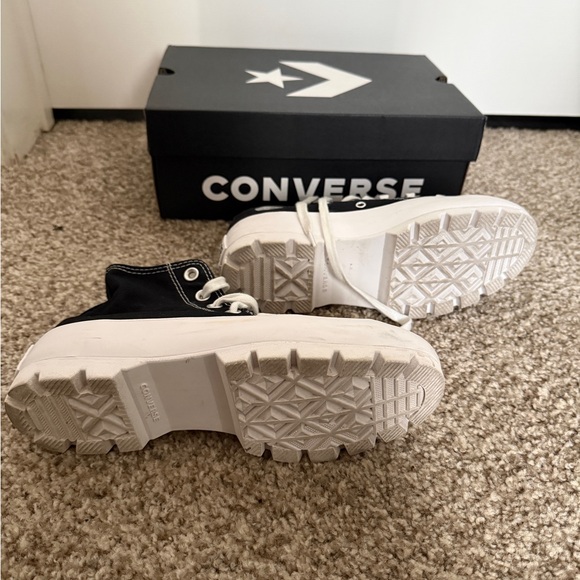 Converse Black and White High-Top Sneakers - Picture 2 of 4